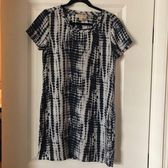 MICHAEL Michael Kors Dresses & Skirts - Blue and white short sleeve dress